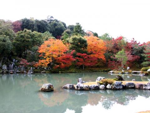 世界遺産「天龍寺」にある曹源池庭園