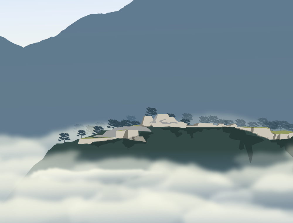 雲海の城