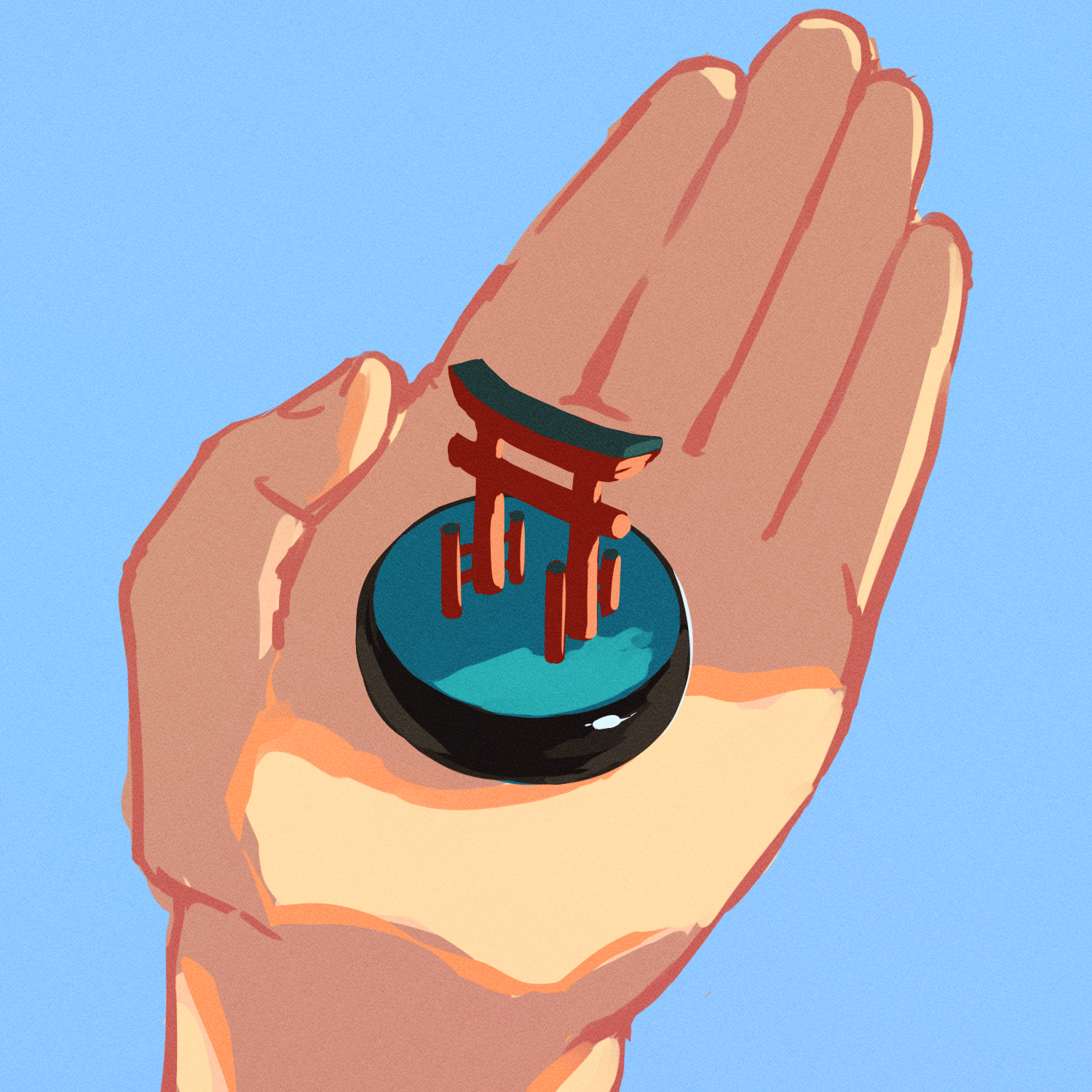 手のひらの中の神社